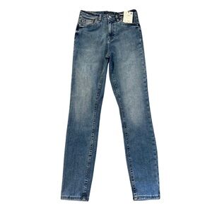 Piombo Women’s Classic Blue‎ Denim Stretch Jeans, size 4